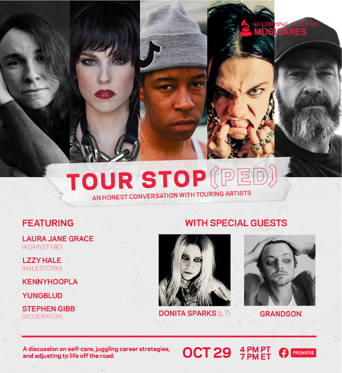 Recording Academy®, MusiCares®Join for a discussion on self-care, juggling career strategies, and adjusting to life off the road.