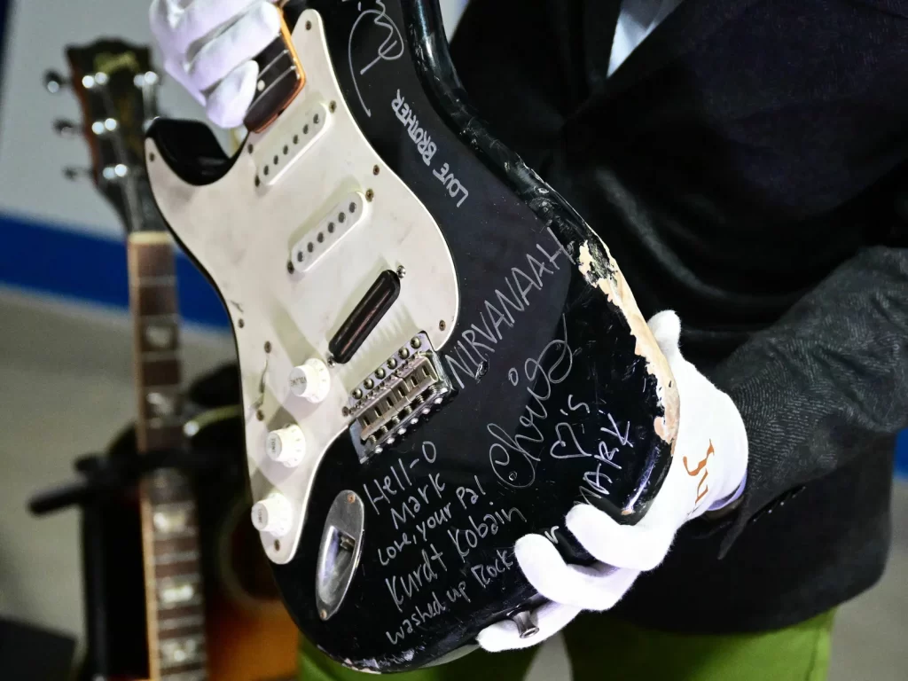 Kurt Cobain's Restored Guitar Auctions for a Staggering $600,000