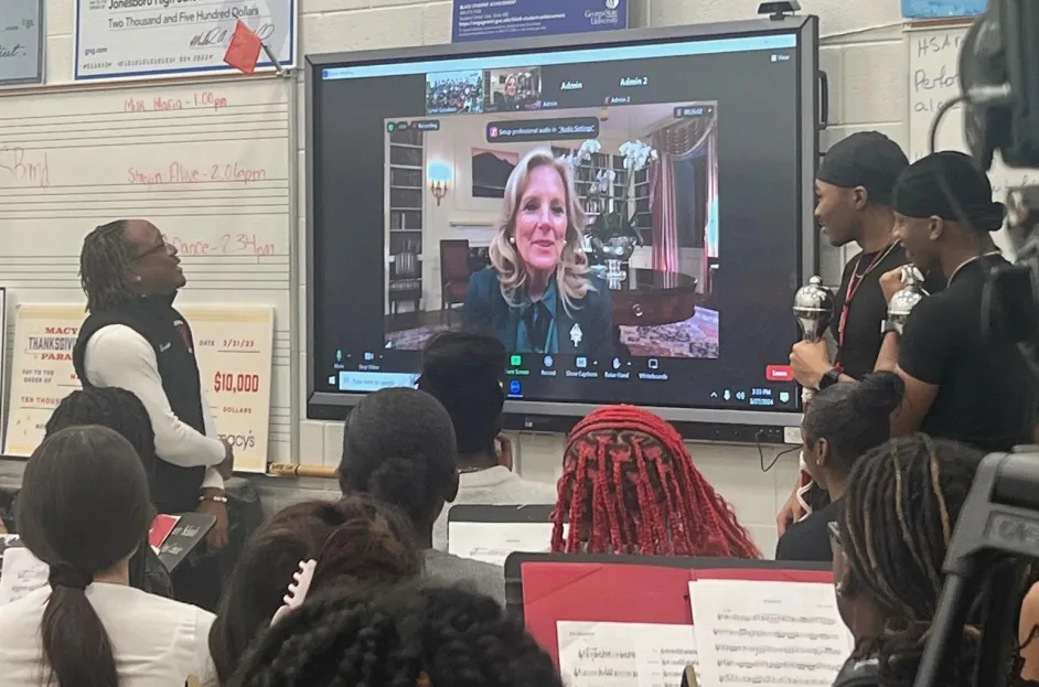Jill Biden Delights Atlanta High School Band with an Unexpected White House Invitation