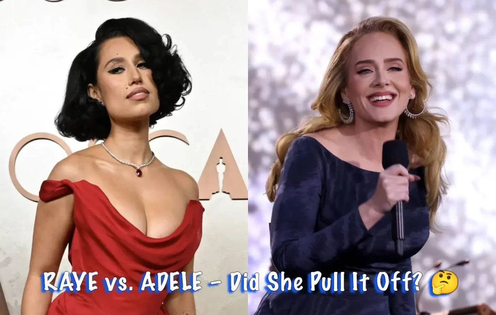 RAYE on Singing Skyfall at the Oscars: “No One Can Sing Adele Like Adele”