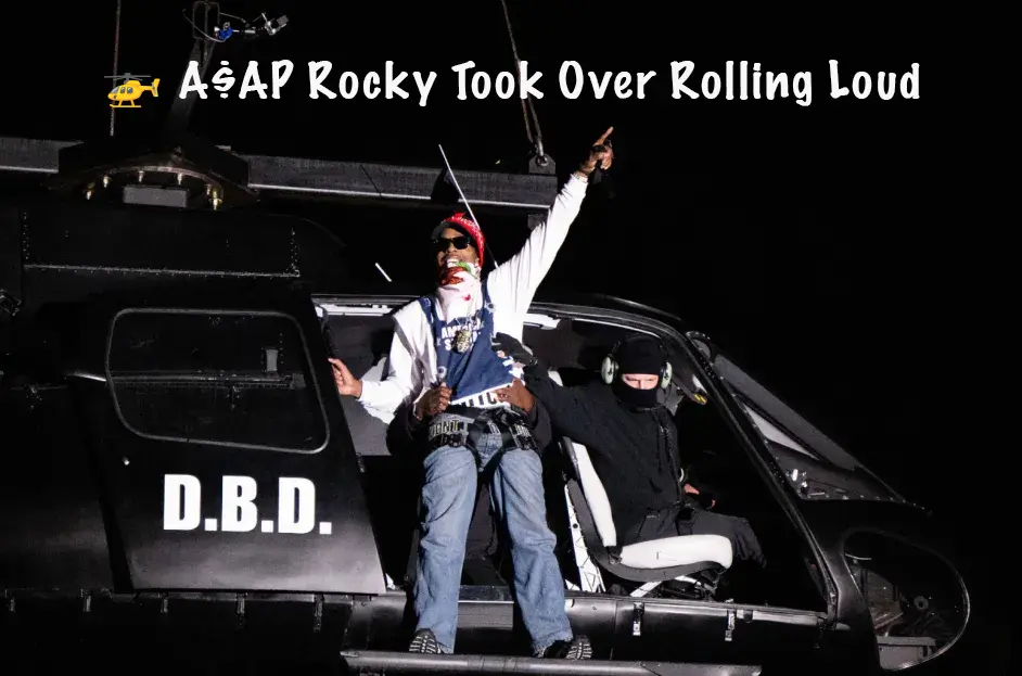 A$AP Rocky Stuns Rolling Loud with Helicopter Entrance & New Music