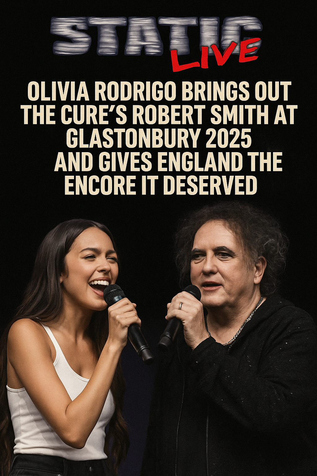 Olivia Rodrigo Brings Out The Cure’s Robert Smith at Glastonbury 2025