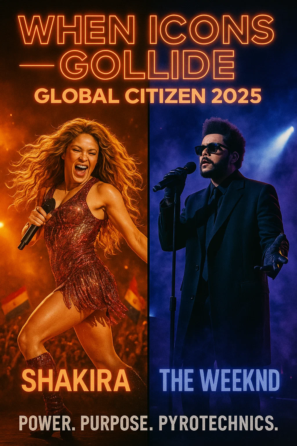 Shakira & The Weeknd to Headline Global Citizen Festival 2025