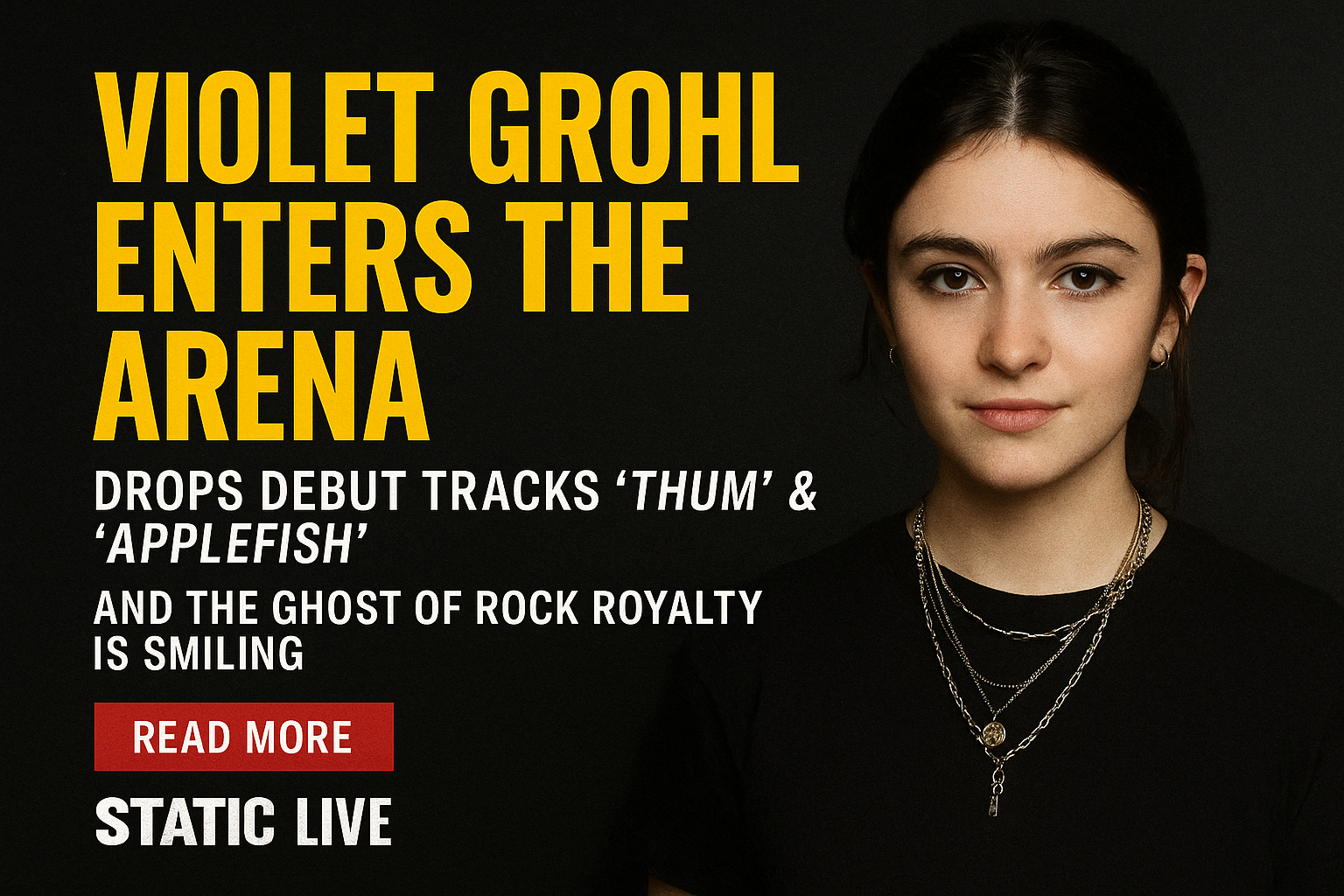 Violet Grohl Steps Into the Spotlight: Dave Grohl’s Daughter Drops Debut Tracks ‘THUM’ & ‘Applefish’