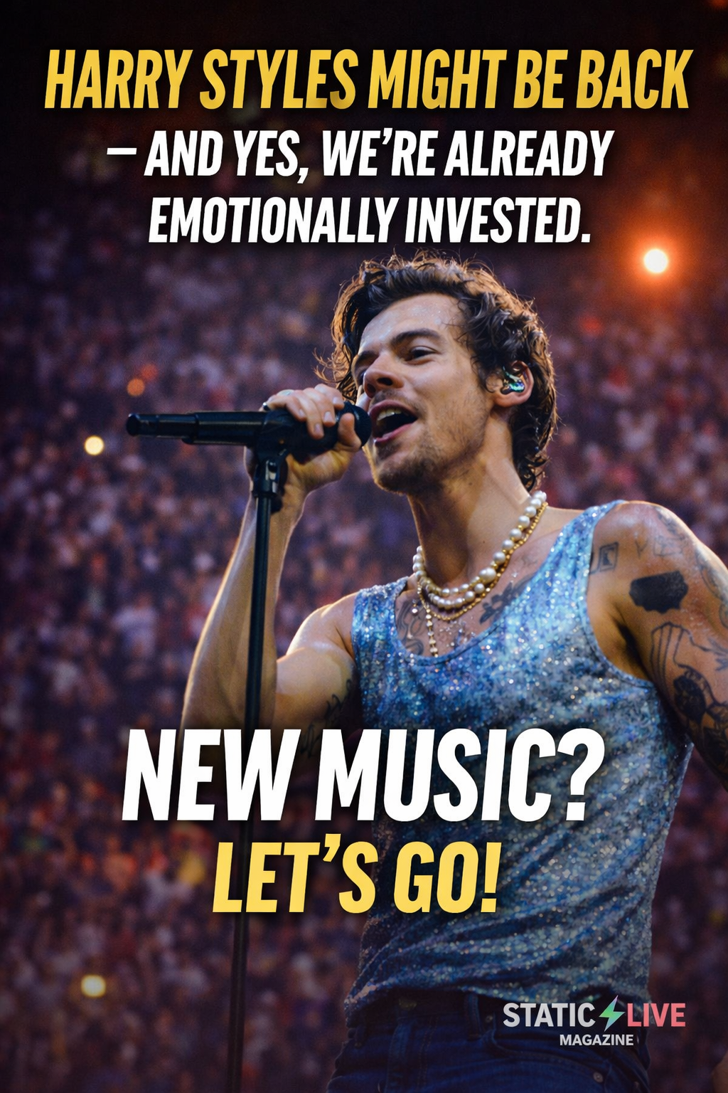 Harry Styles Teases New Music Era as Fans Lose Their Minds