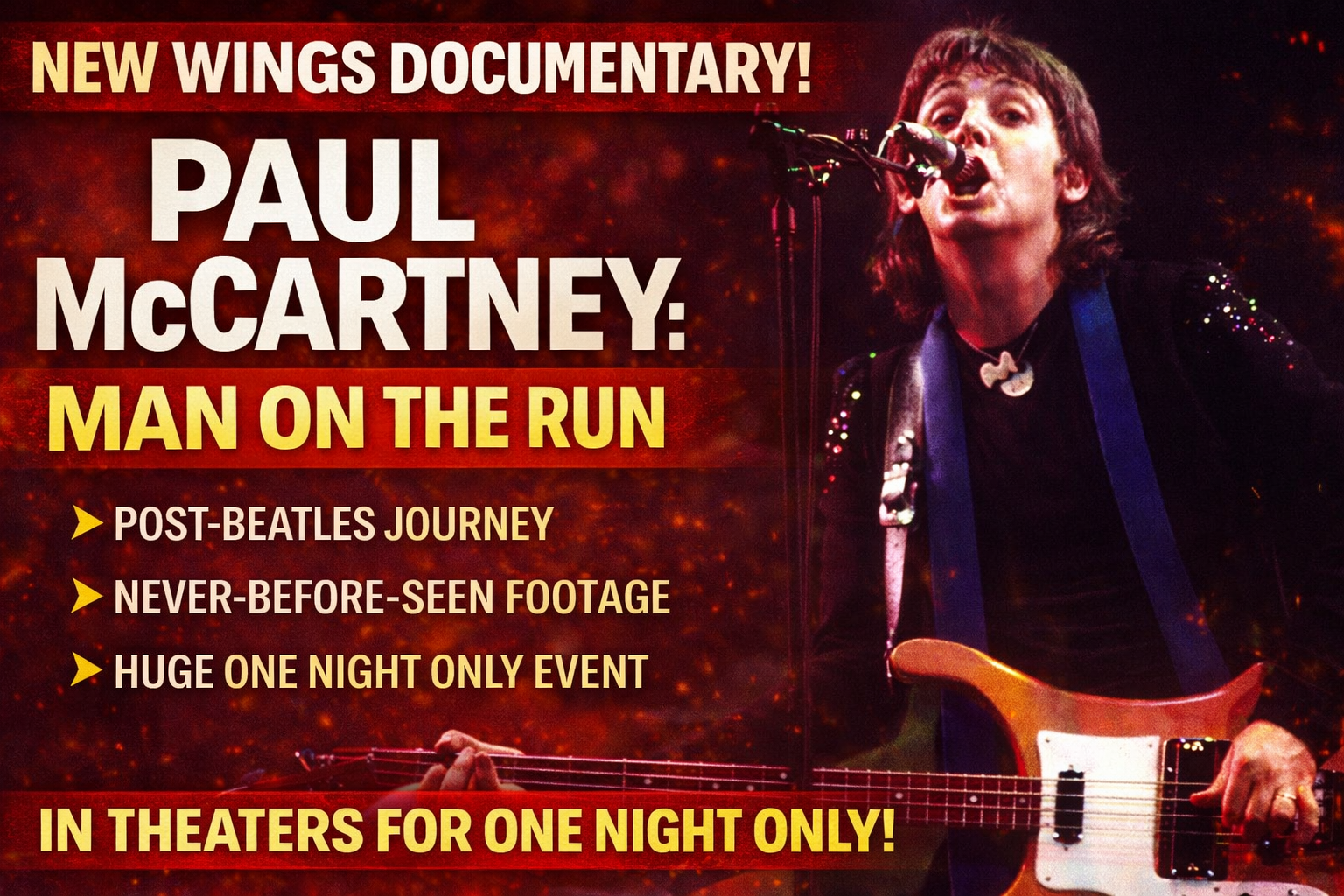 Paul McCartney: Man On The Run Wings Documentary