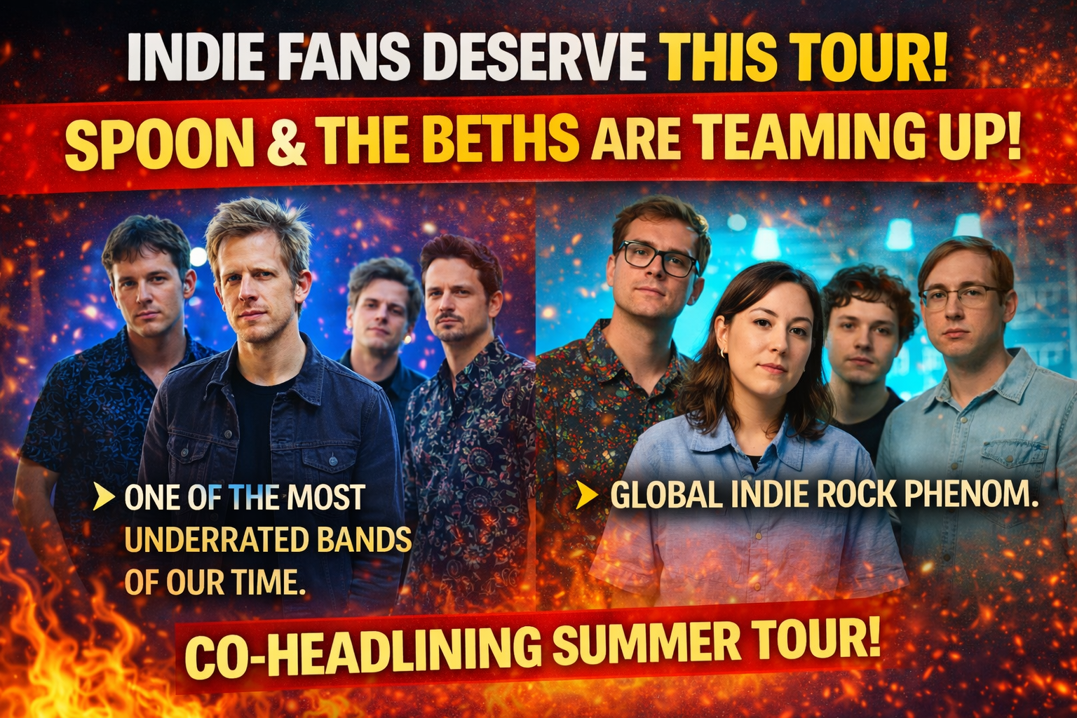 Spoon & The Beths Announce Summer 2026 Co-Headline Tour