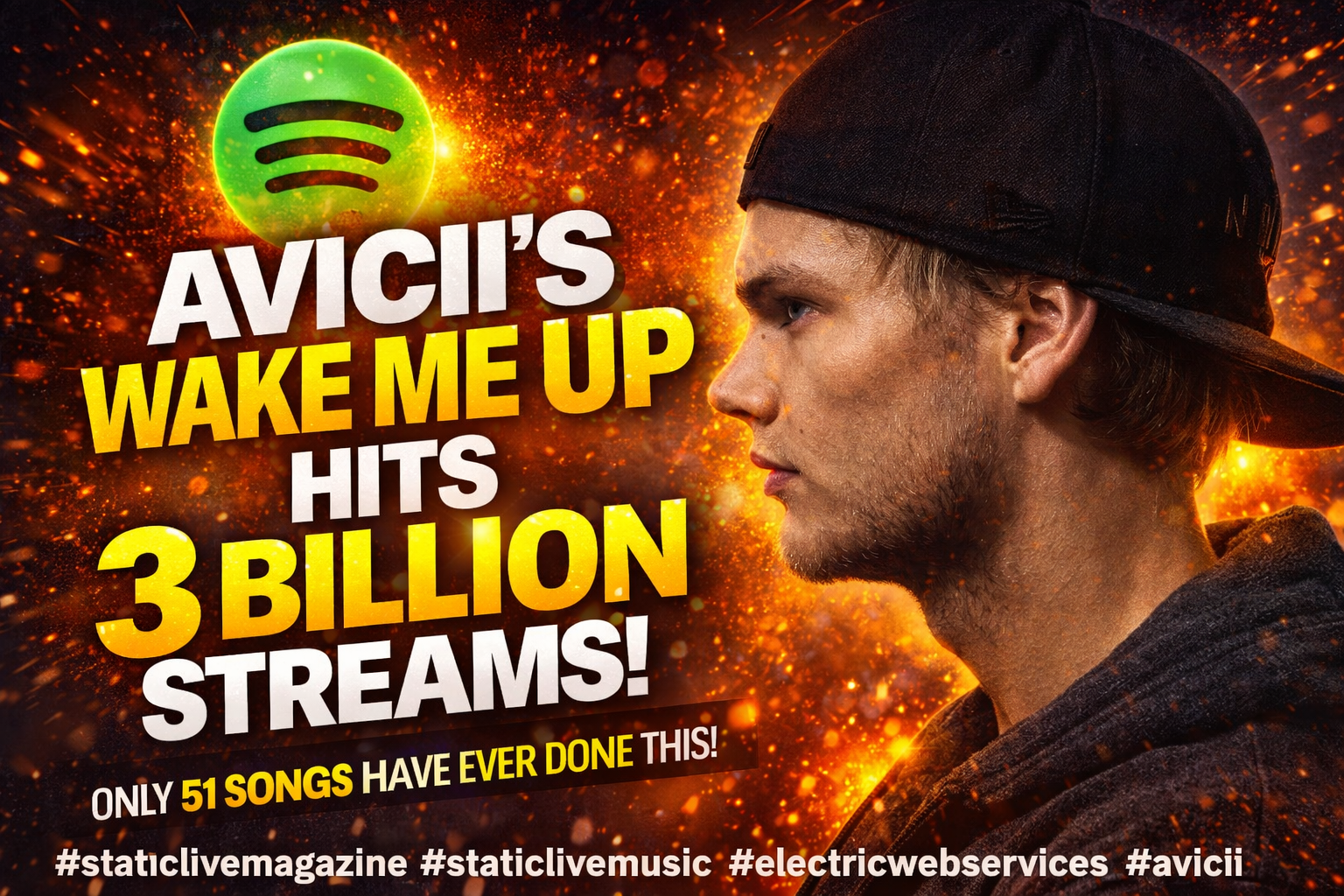 Avicii’s “Wake Me Up” Surpasses 3 Billion Streams