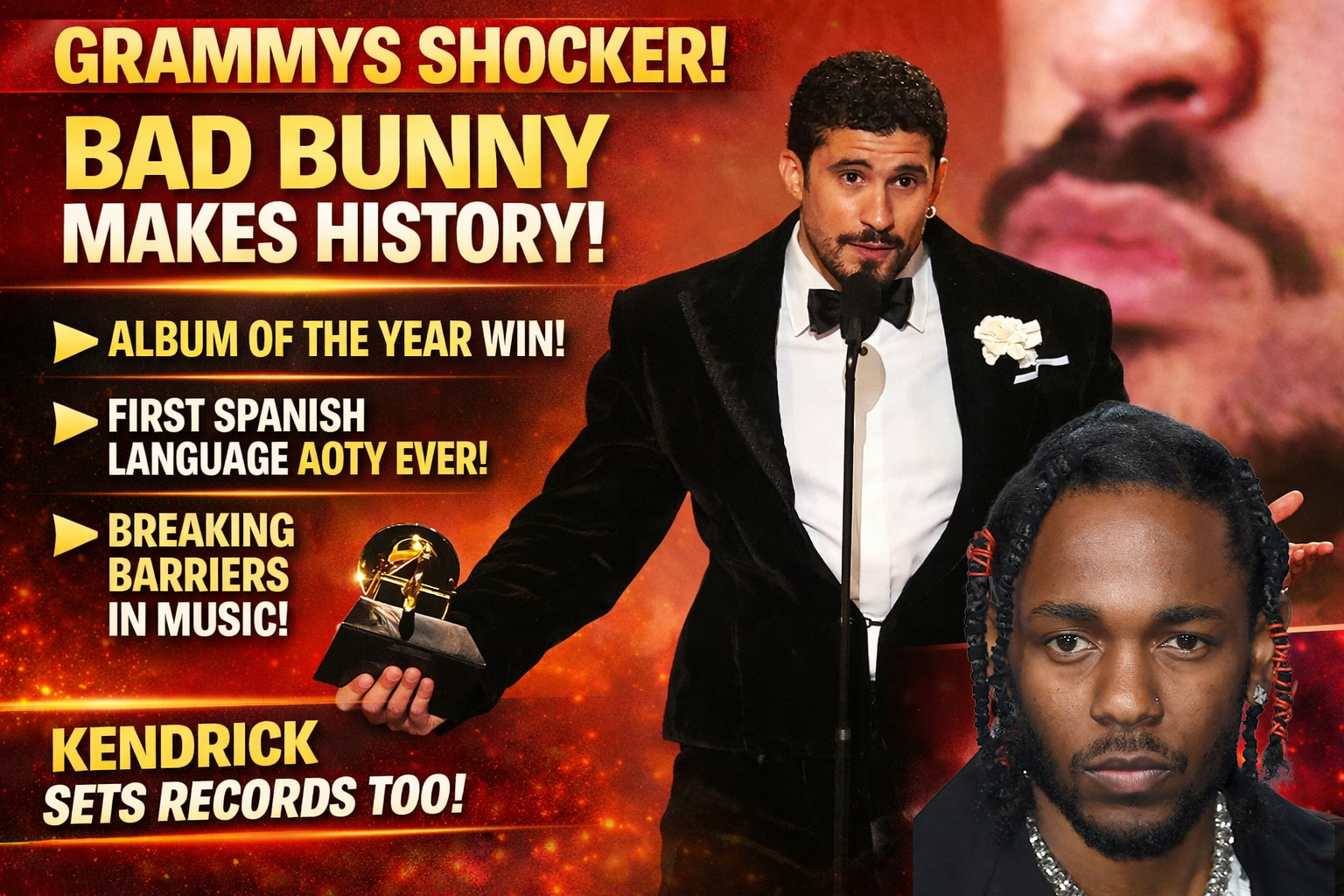 Grammys 2026 Recap — Bad Bunny Makes History