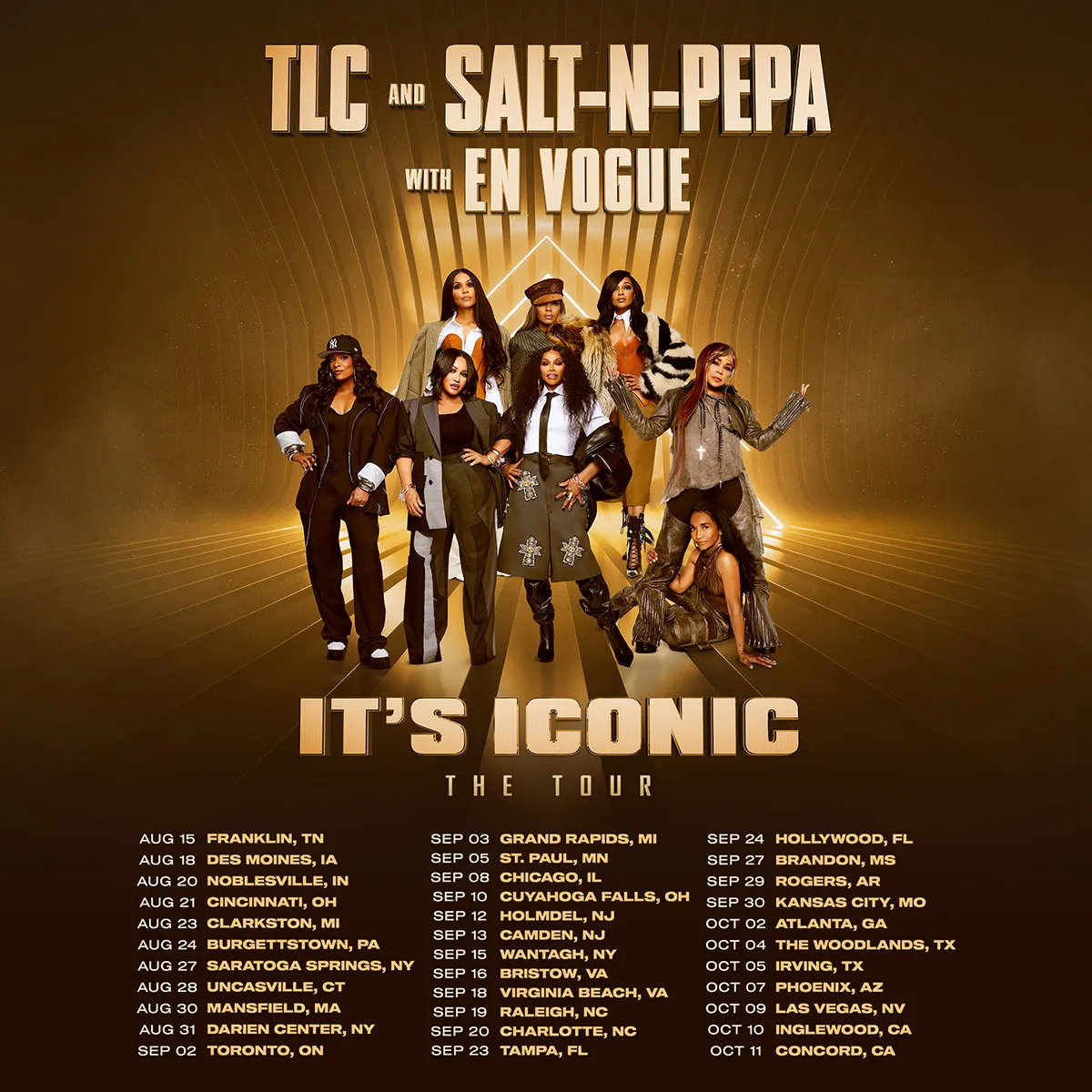 TLC, Salt-N-Pepa & En Vogue Announce Iconic Joint Tour