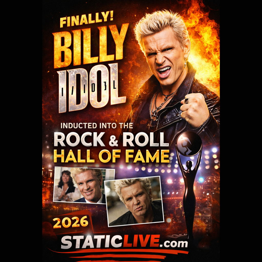 Billy Idol Finally Gets His Due — Rock Legend Inducted Into Rock & Roll Hall of Fame 2026