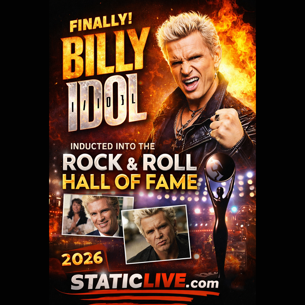 Billy Idol Finally Gets His Due — Rock Legend Inducted Into Rock & Roll Hall of Fame 2026