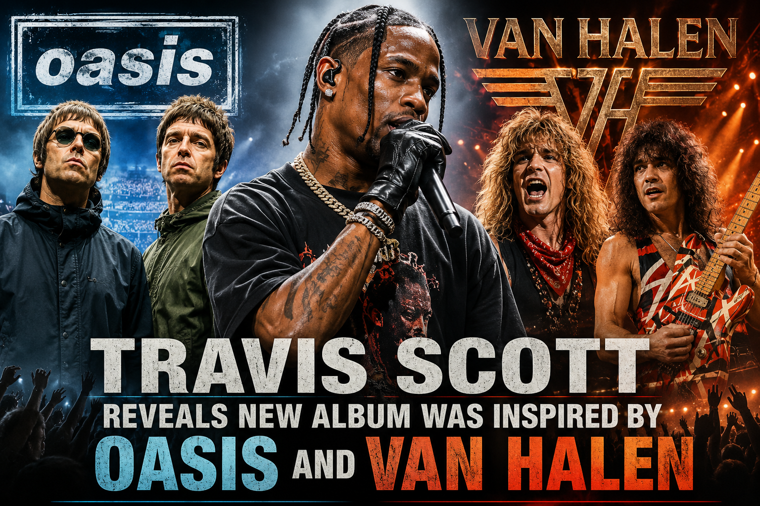 Travis Scott Reveals New Album Was Inspired by Oasis and Van Halen