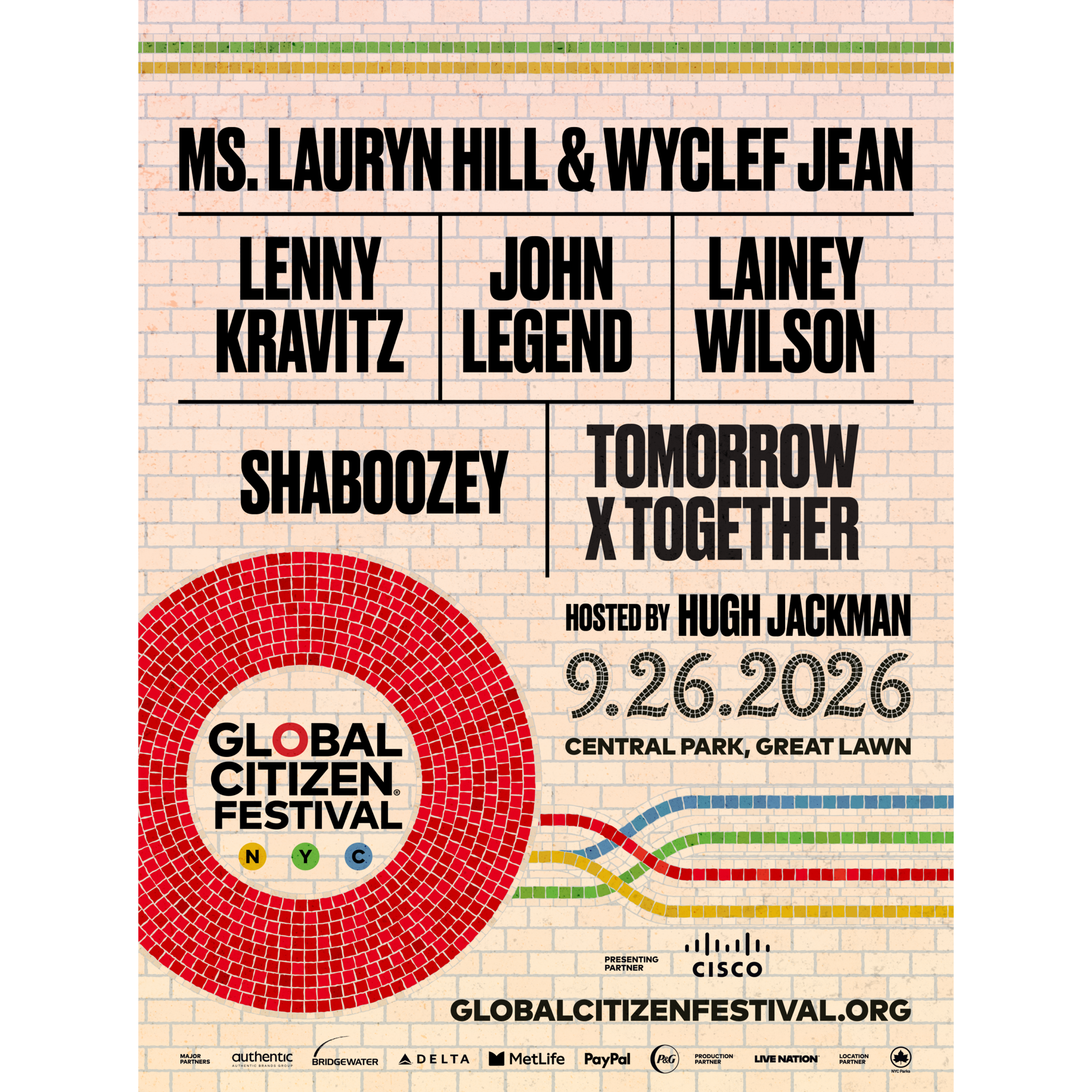 Global Citizen Festival 2026 Brings Lauryn Hill, Wyclef Jean, Lenny Kravitz & More to Central Park