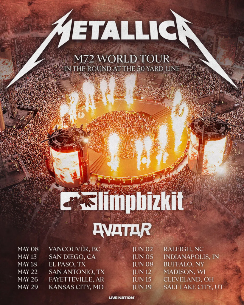 Metallica 2027 North American M72 Tour Dates